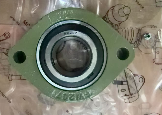 FW207 Flange Mounted Bearing Unit – 2-Bolt Diamond Flange, Light-Duty, Self-Aligning, 125x94x22mm