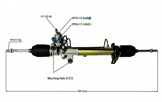 F3M-3411010	LHD Power Steering Gear Rack For F3M3411010 BYD F3 COROLLA CE120 ZZE122